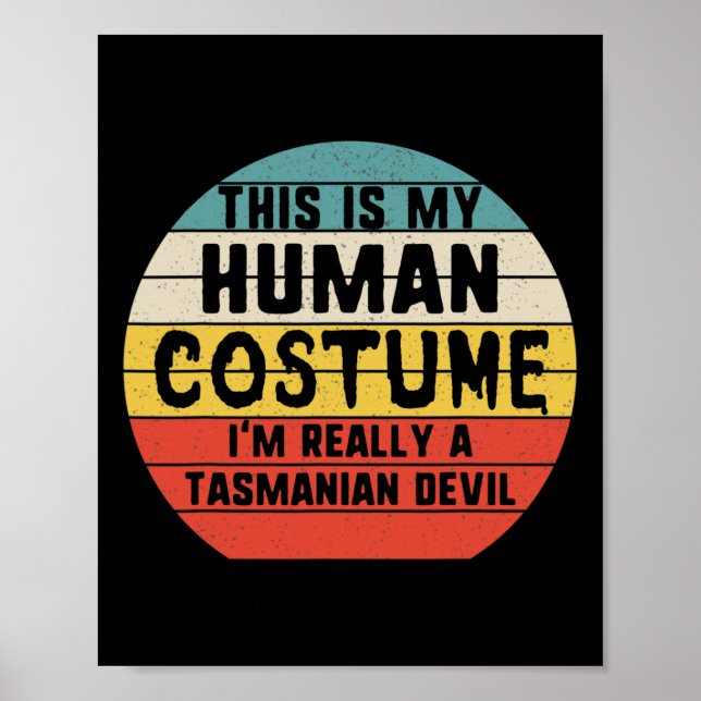 Póster Este es mi disfraz humano, soy la sala de demonios (Frente)