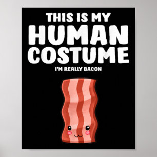 Póster Este Es Mi Disfraz Humano. Soy Realmente Un Bacala