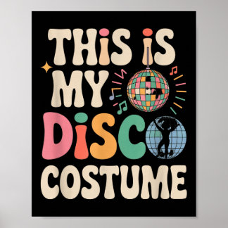 Póster Este es mi disquito discípulo retro gracioso Fiest