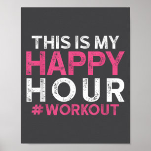 Póster Este Es Mi Entrenamiento De La Hora Feliz - Regalo