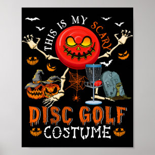 Póster Este Es Mi Espeluznante Disfraz De Golf De Disco D
