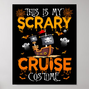 Póster Este Es Mi Espíritu De Crucero Asustado En Hallowe