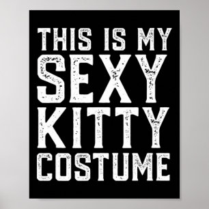 Póster Este Es Mi Gato De Halloween Fácil.