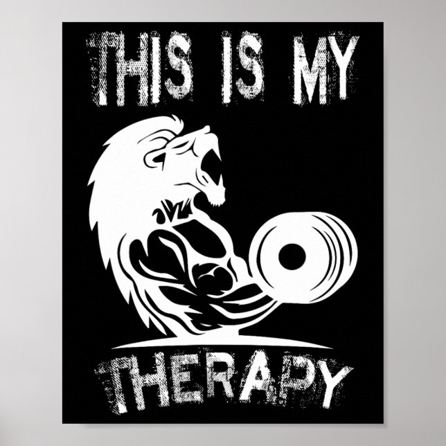 Póster Este Es Mi Gimnasio Terapéutico De Construcción De (Frente)