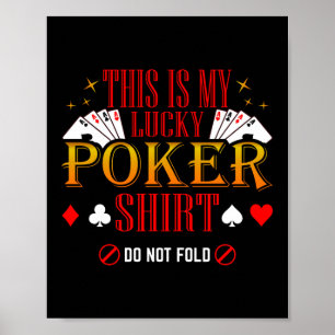 Póster Este Es Mi Lucky Poker Shirt Poker Casino
