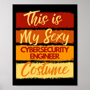 Póster Este Es Mi Pescado De Ingeniero De Ciberseguridad