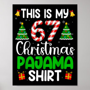 Póster Este es mi pijama de Navidad 67 divertido meme sei