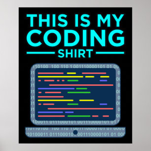 Póster Este Es Mi Programador De Programación Para Ordena