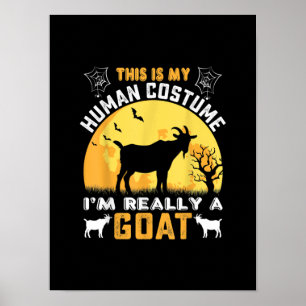 Póster Este Es Mi Regalo De Cabra De Vestido Humano
