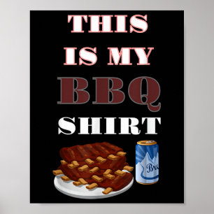 Póster Este es mi regalo divertido de las costillas de ce