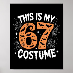 Póster Este Es Mi Traje 67 Lazy Brainrot Meme 67 Divertid