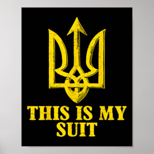 Póster Este Es Mi Traje No Estoy Jugando Cartas Zelenskyy