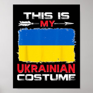 Póster Este es mi traje típico ucraniano Ucrania