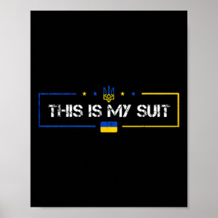 Póster Este Es Mi Traje Ucrania Ucraniano 