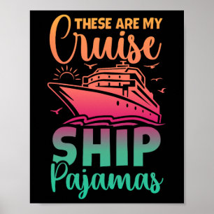 Póster Este es mi viaje familiar divertido de cruceros a
