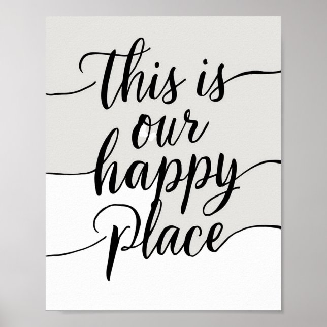 Póster Este es nuestro lugar feliz (Frente)