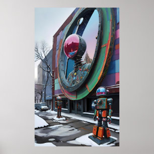 Póster Este es un mundo de robots - Ken Gage Art