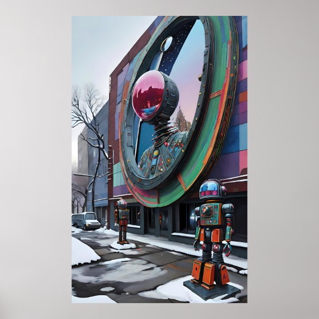 Póster Este es un mundo de robots - Ken Gage Art (Frente)