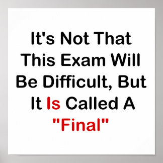 Póster Este Examen Es "Final"