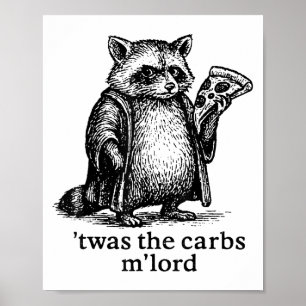 Póster Este fue el regalo de Carbs Mlord Meme Hombres Muj