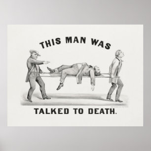 Póster Este hombre fue hablado hasta la muerte (1873