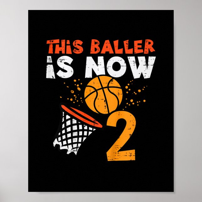 Póster Este Ller Ahora Es 2 Sketll Cumpleaños 2do Cumplea (Frente)