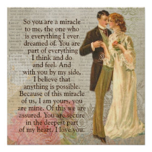 Póster Este milagro de nosotros — el romance de los poste