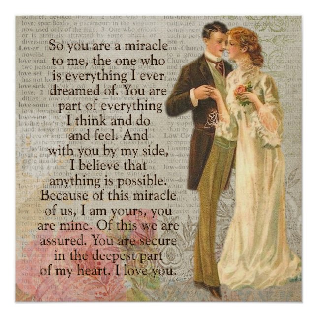 Póster Este milagro de nosotros — el romance de los poste (Anverso)