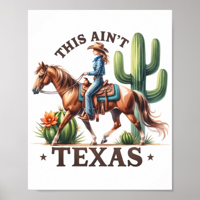 Póster Este no es el caballo de gallina de Texas (Frente)