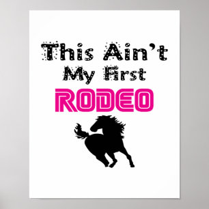 Póster Este no es mi primer rodeo (rosa)