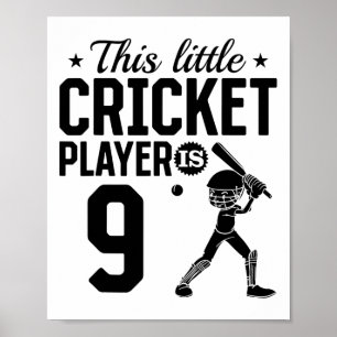 Póster Este pequeño jugador de cricket tiene 9 años - 9º