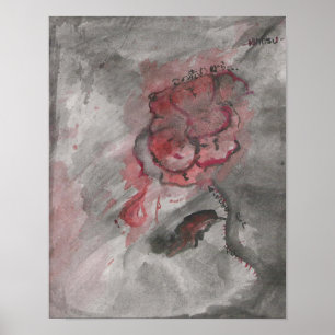 Póster Este Poster de rosa roja
