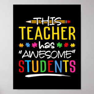 Póster Este Profesor Tiene Estudiantes Impresionantes