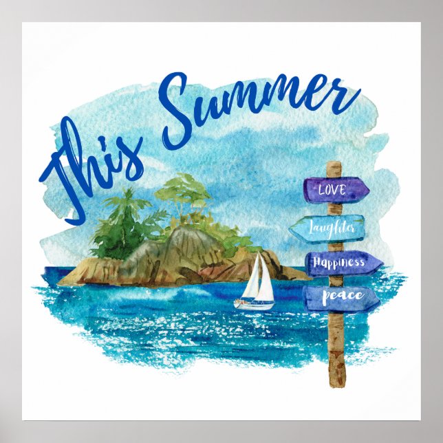 Póster Este verano (Frente)