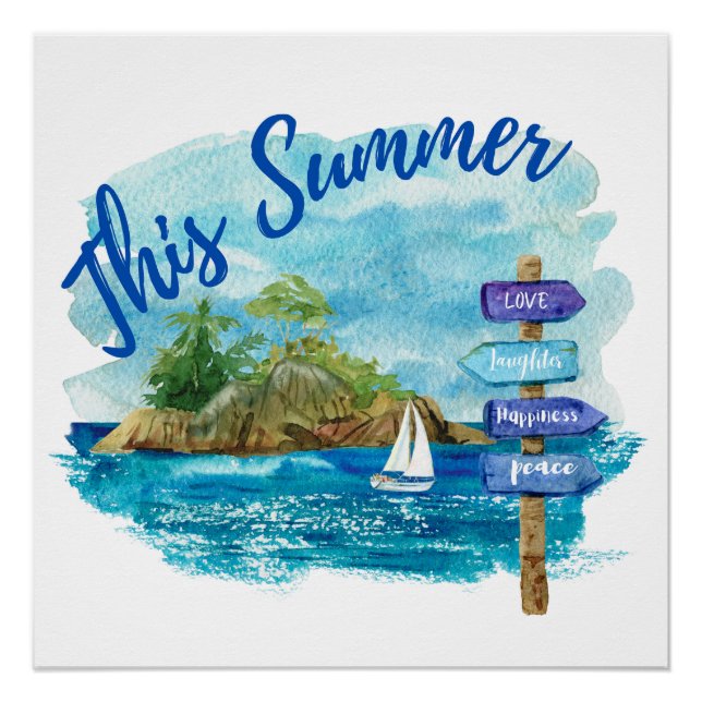 Póster Este verano (Anverso)