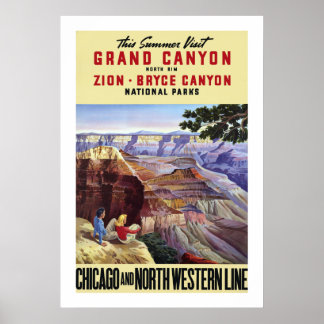 Póster Este verano visita el Gran Cañón