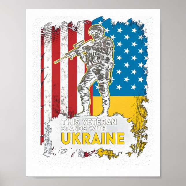 Póster Este veterano apoya a Ucrania V (Frente)