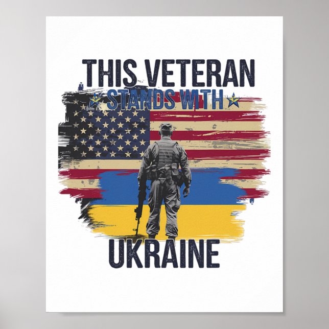Póster Este veterano está con Ucrania 15  (Frente)