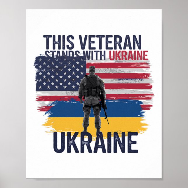 Póster Este veterano está con Ucrania 2  (Frente)