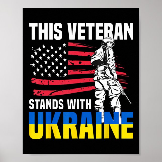Póster Este veterano está con Ucrania 4  (Frente)