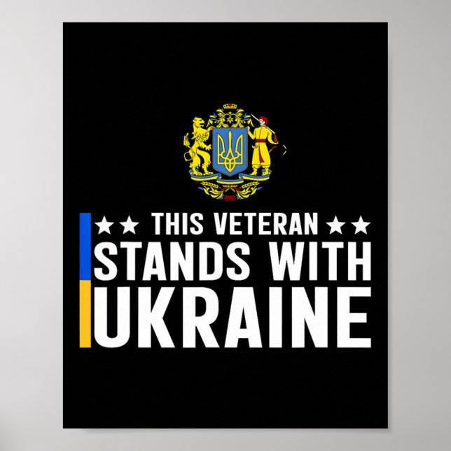 Póster Este veterano está con Ucrania 5  (Frente)