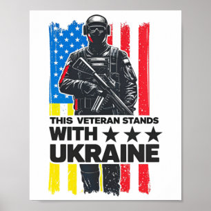 Póster Este veterano está con Ucrania Apoya a Ucrania V