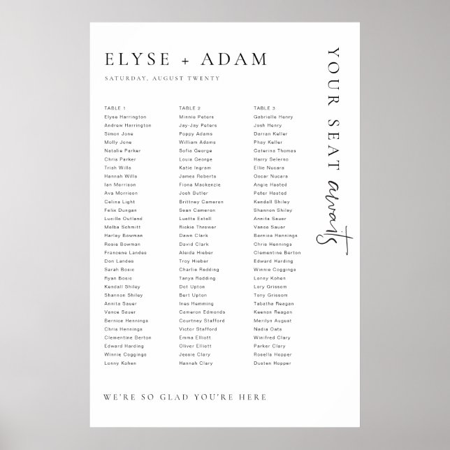 Póster Estelle Minimal 3 Tablas Largas Poster (Frente)