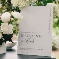 Estelle Modern Minimal Boda Rótulo del libro de hu