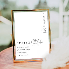 Póster Estelle Modern Minimal Spritz