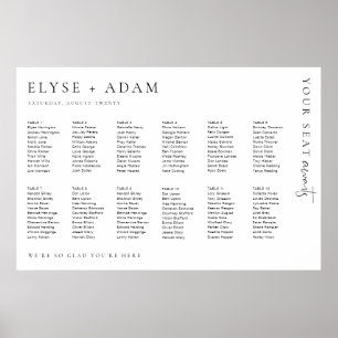 Póster Estelle Moderno Poster Mínimo De 12 Asientos De Me
