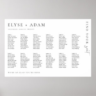 Póster Estelle Moderno Poster Mínimo De 12 Asientos De Me