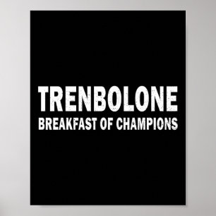 Póster Esteroides para culturismo Trenbolona Desayuno de 