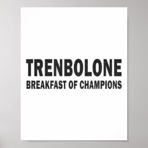 Póster Esteroides para culturismo Trenbolone Desayuno de