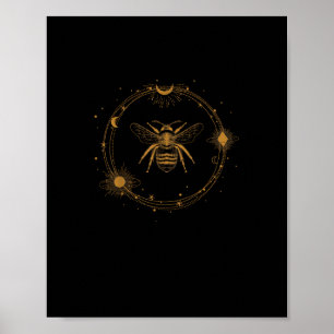 Póster Estética Cottagecore Academia Goblincore Abeja